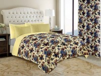 Комплект Блекаут Чайная роза покрывало 150*200 + шторы 140*270 +/- 2%