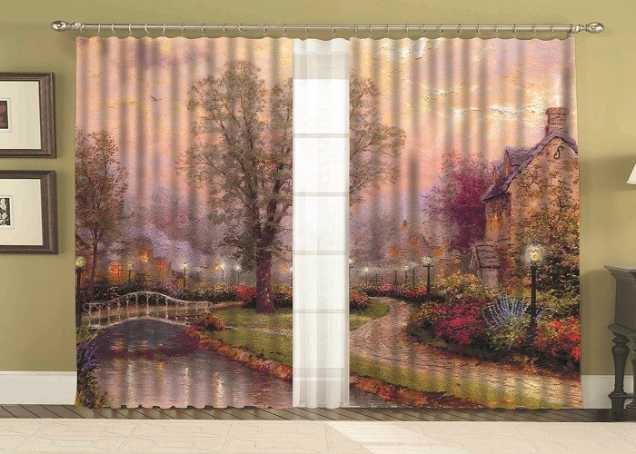 Комплект шторы, Маноир 150*250 (2) + тюль 150*250 (2)