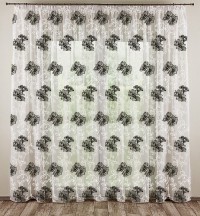 Тюль вуаль роза цвет: черный300*270 +/-2%