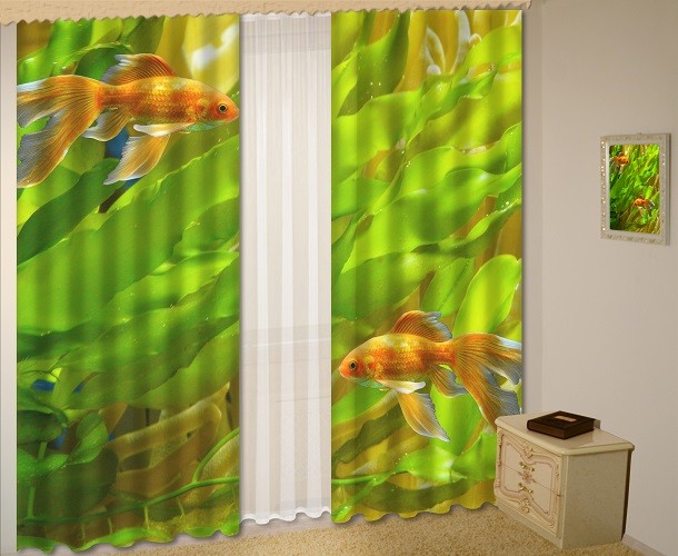 Комплект шторы, Голд Фиш 150*270 (2) + тюль 150*270 (2)