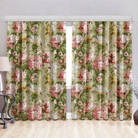 Комплект штор Блекаут Английские пионы 150*270 (2) + тюль 200*270 (1шт) +/- 3%