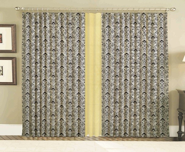 Комплект штор жаккард с подхватами 150*250 (2) шт+подушка 40*40 +/-2% 15167