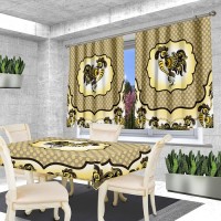 Комплект штор Золотой петушок печать 150*150 (2)