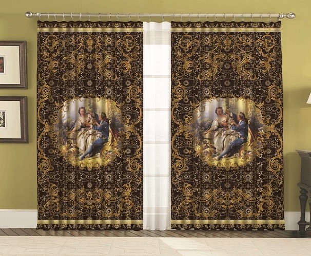 Комплект штор Атлас Аурель браун 150*270 (2)