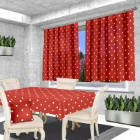 Скатерть фотопечать Белый горошек 120*150 (1шт) +/-5%