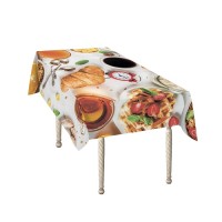 Скатерть фотопечать Вкусный завтрак 145*180 (1шт) +/-3%