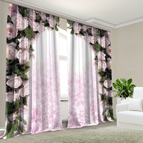 Комплект штор Дыхание роз 150*270 (2) +/- 3%