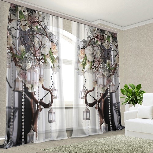 Комплект тюль Бусы 150*270 (2)
