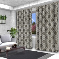 Комплект штор жаккард Богема серая 150*270 (2)+/-3%