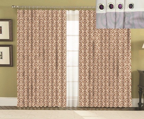 Комплект штор, Трезубец, печать 150*270