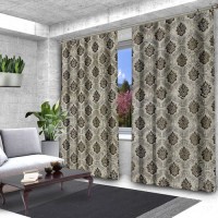 Комплект штор жаккард Корона серебро 150*270 (2)+/-3%