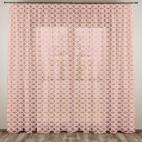 Тюль жаккард Искушение розовый 300*270  +/-2%