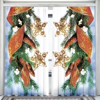 Комплект фотоштор Шишки 145*270 (2шт) +/-3%
