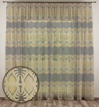 Тюль жаккард Эдем коричневая 300*270 +/-2%