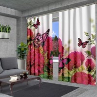 Комплект штор блекаут Пионы 150*260 (2) +/- 3%