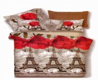 КПБ 1.5-сп Поплин Love in Paris