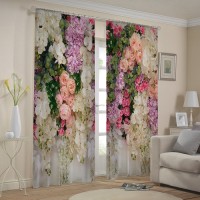 Комплект тюль вуаль печать Каскад 150*270 (2) +/-2%