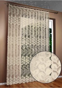 Тюль Страсть Черно-беж 300*270 +/- 2%