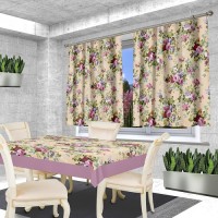 Комплект фотоштор Роз роз с подхватами 145*150 (2) +/-3%