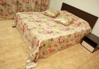 Комплект покрывало 200*240,нав. 50*70-2 шт. +/-2% Роза люрекс 100% ПЭ