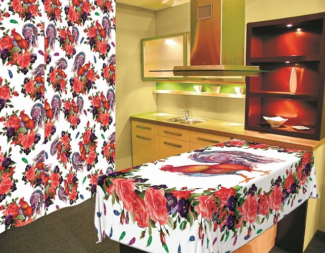 Комплект штор Петухи150*270 (2)